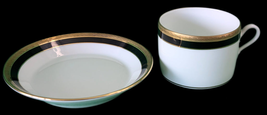 4 Richard Ginori, Italy Fine China, Palermo Black Pattern - 5 Pc. Place Settings