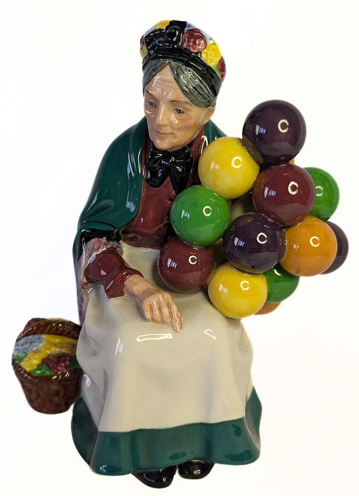 ROYAL DOULTON Fine Bone China Figurine - The Old Balloon Seller - HN 1315