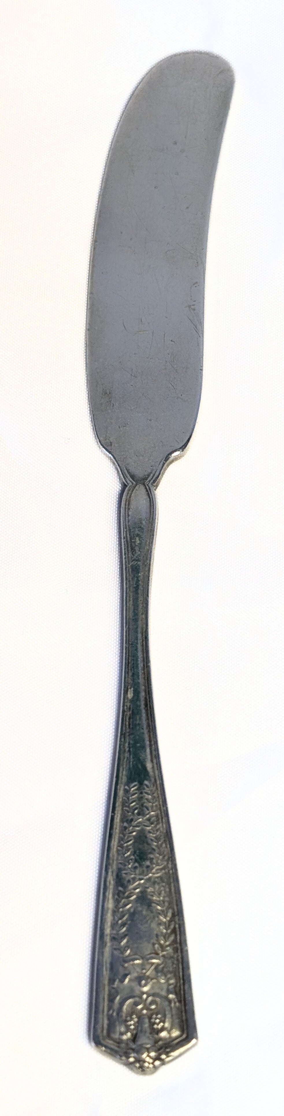 TIFFANY & CO Sterling Silver Flatware, Winthrop Pattern, 1909 Butter Spreader