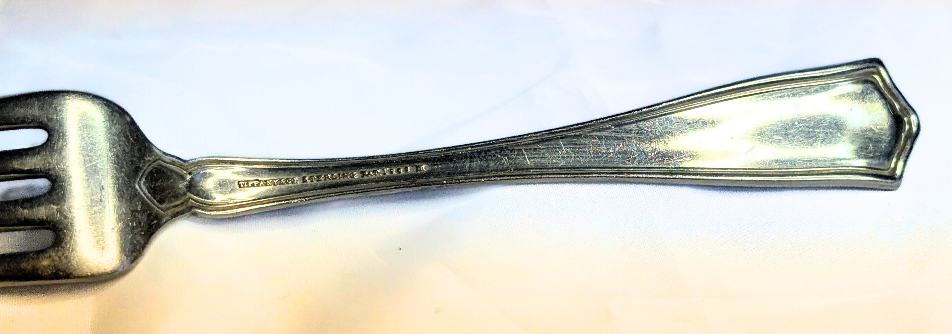 TIFFANY & CO Sterling Silver Flatware, Winthrop Pattern, 1909 Luncheon Fork