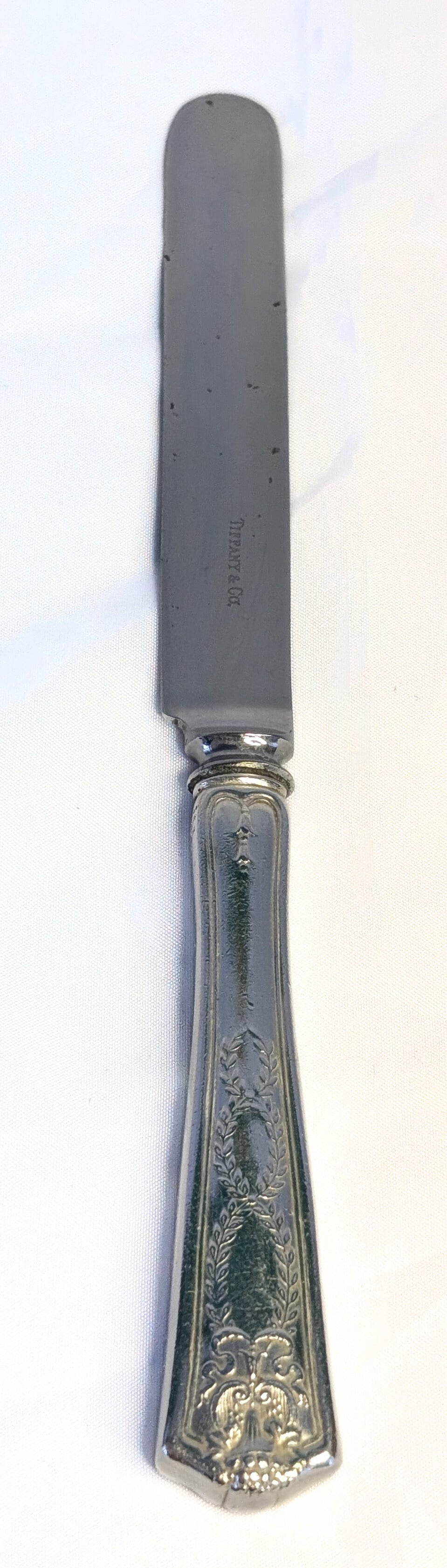 TIFFANY & CO Sterling Silver Flatware, Winthrop Pattern, 1909 Breakfast Knife