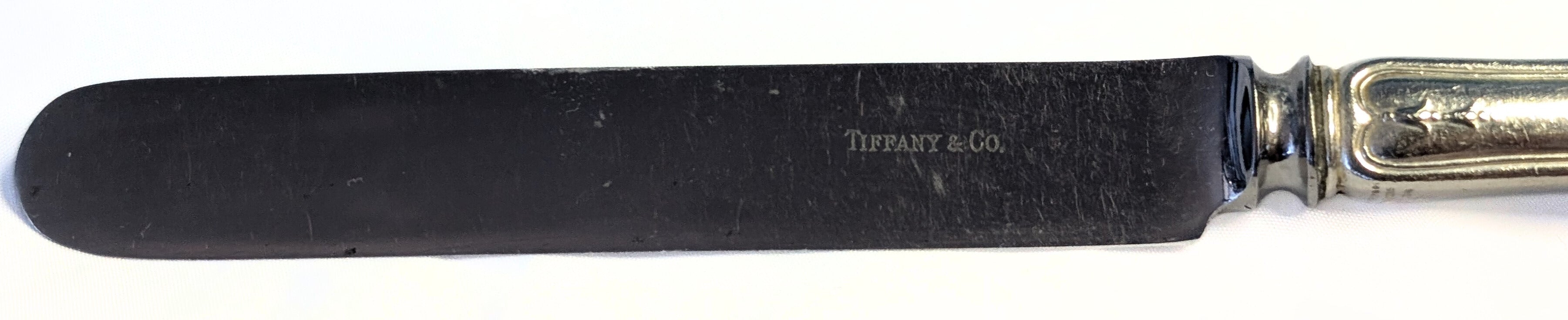 TIFFANY & CO Sterling Silver Flatware, Winthrop Pattern, 1909 Breakfast Knife