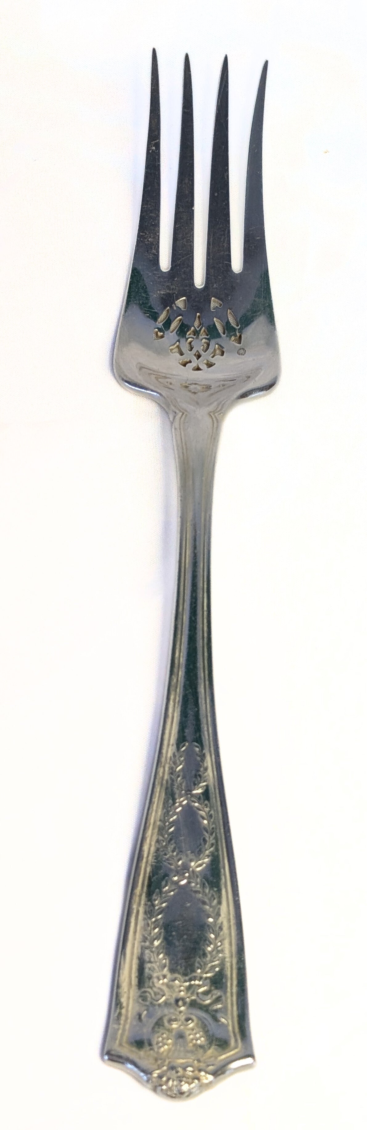 TIFFANY & CO Sterling Silver Flatware, Winthrop Pattern, 1909 Cold Meat Fork