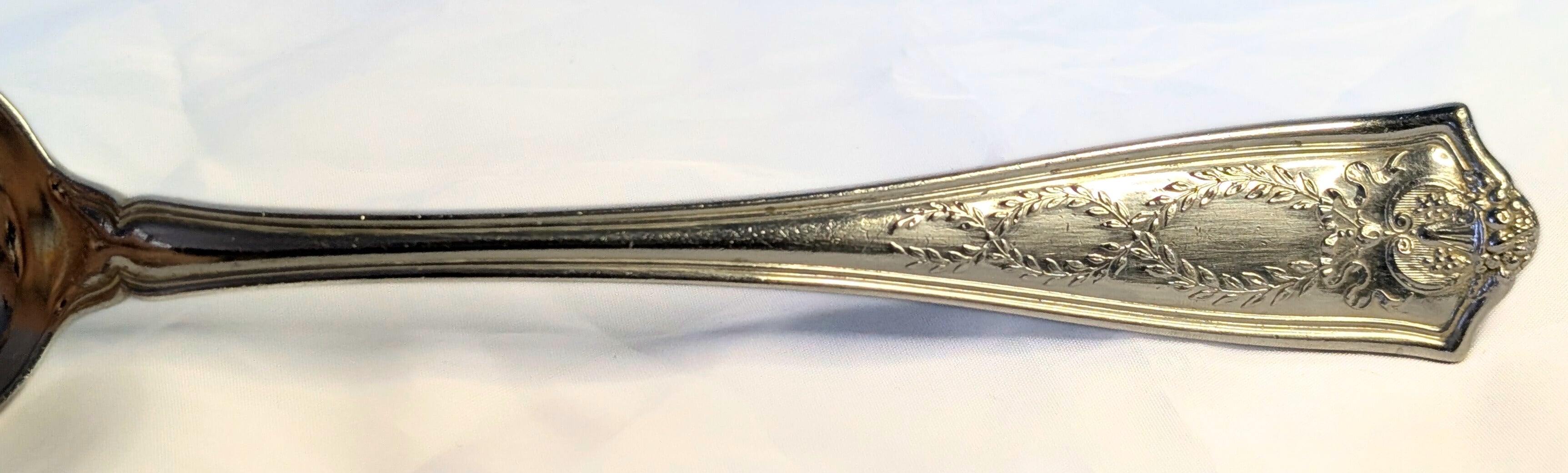 TIFFANY & CO Sterling Silver Flatware, Winthrop Pattern, 1909 Serving Spoon