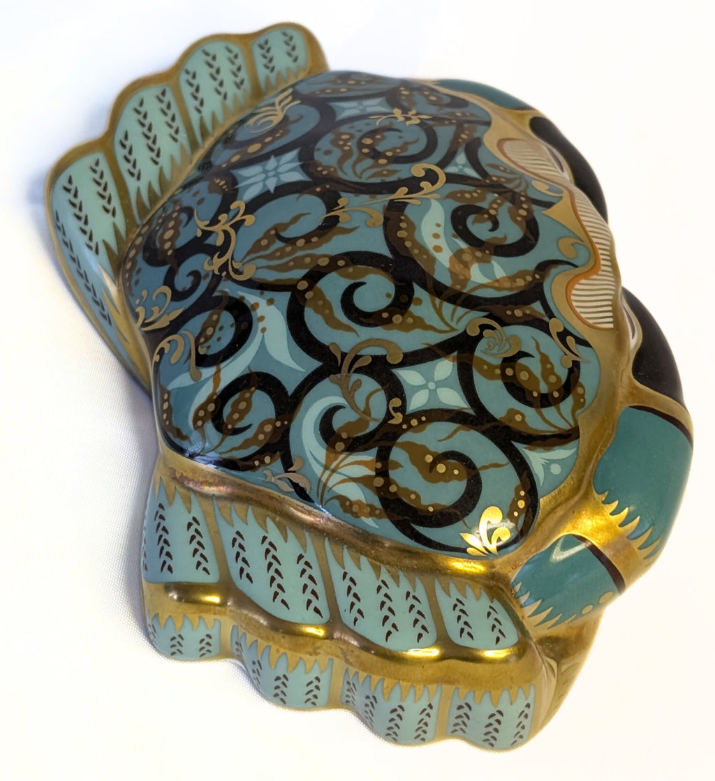 ROYAL CROWN DERBY Fine Bone China Paperweight Figurine - Cromer Crab - 2002