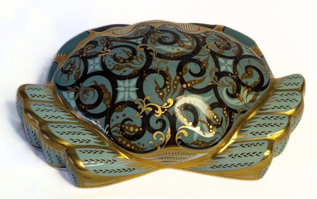 ROYAL CROWN DERBY Fine Bone China Paperweight Figurine - Cromer Crab - 2002