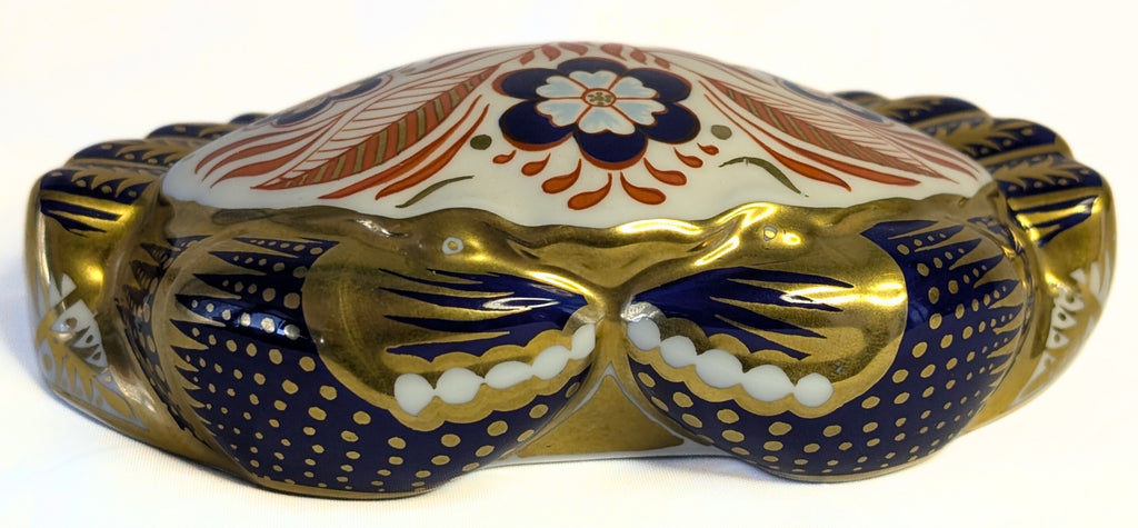 ROYAL CROWN DERBY Fine Bone China Paperweight Figurine - Imari Crab