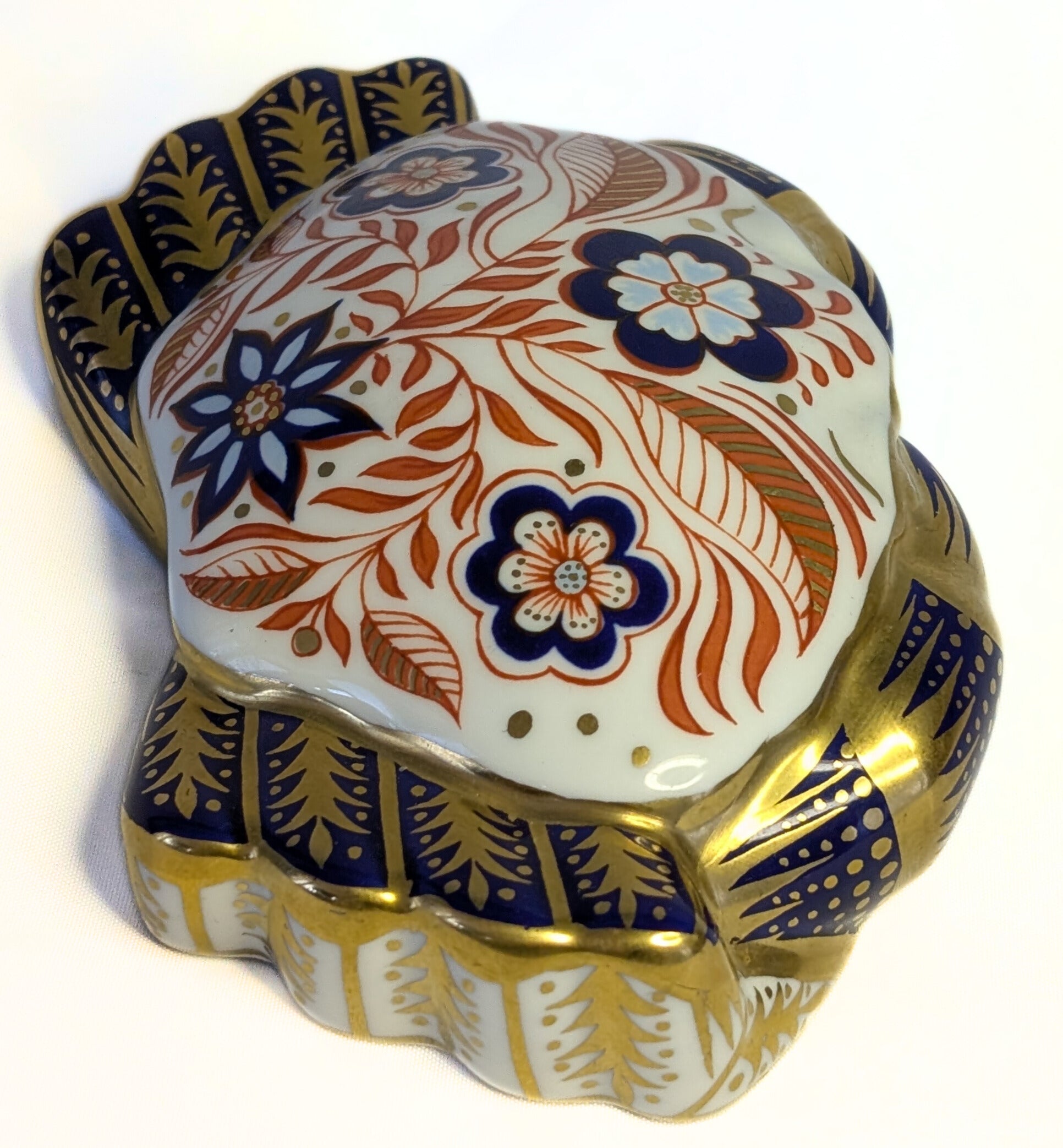 ROYAL CROWN DERBY Fine Bone China Paperweight Figurine - Imari Crab