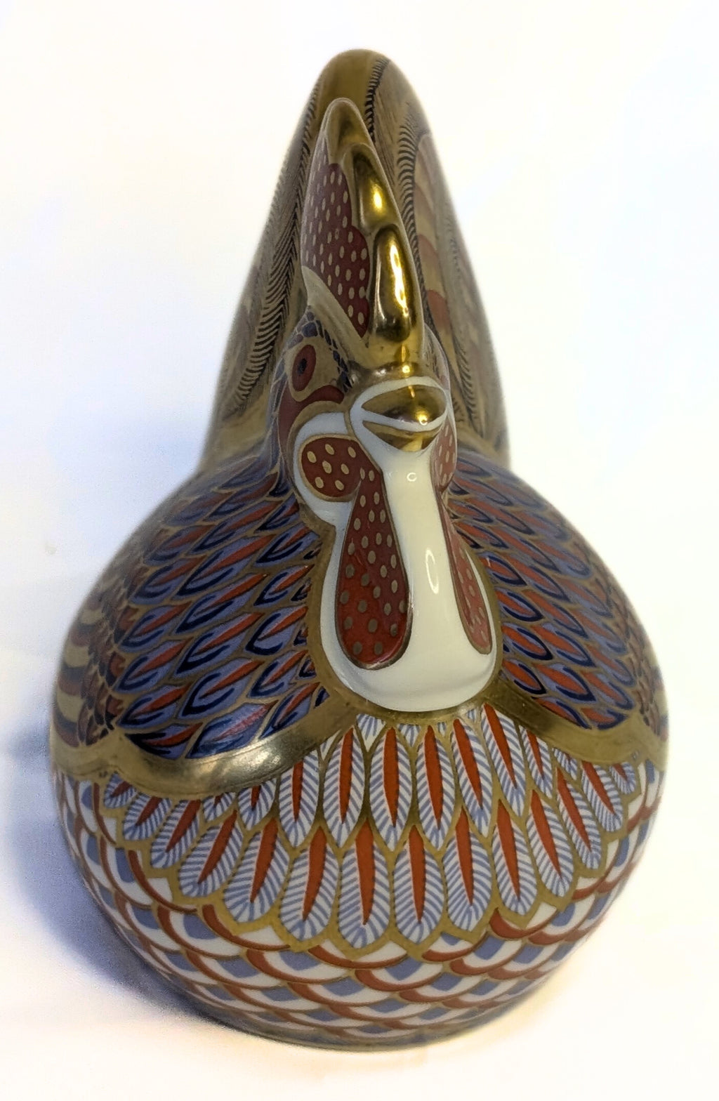 ROYAL CROWN DERBY Fine Bone China Paperweight Figurine - Imari Rooster