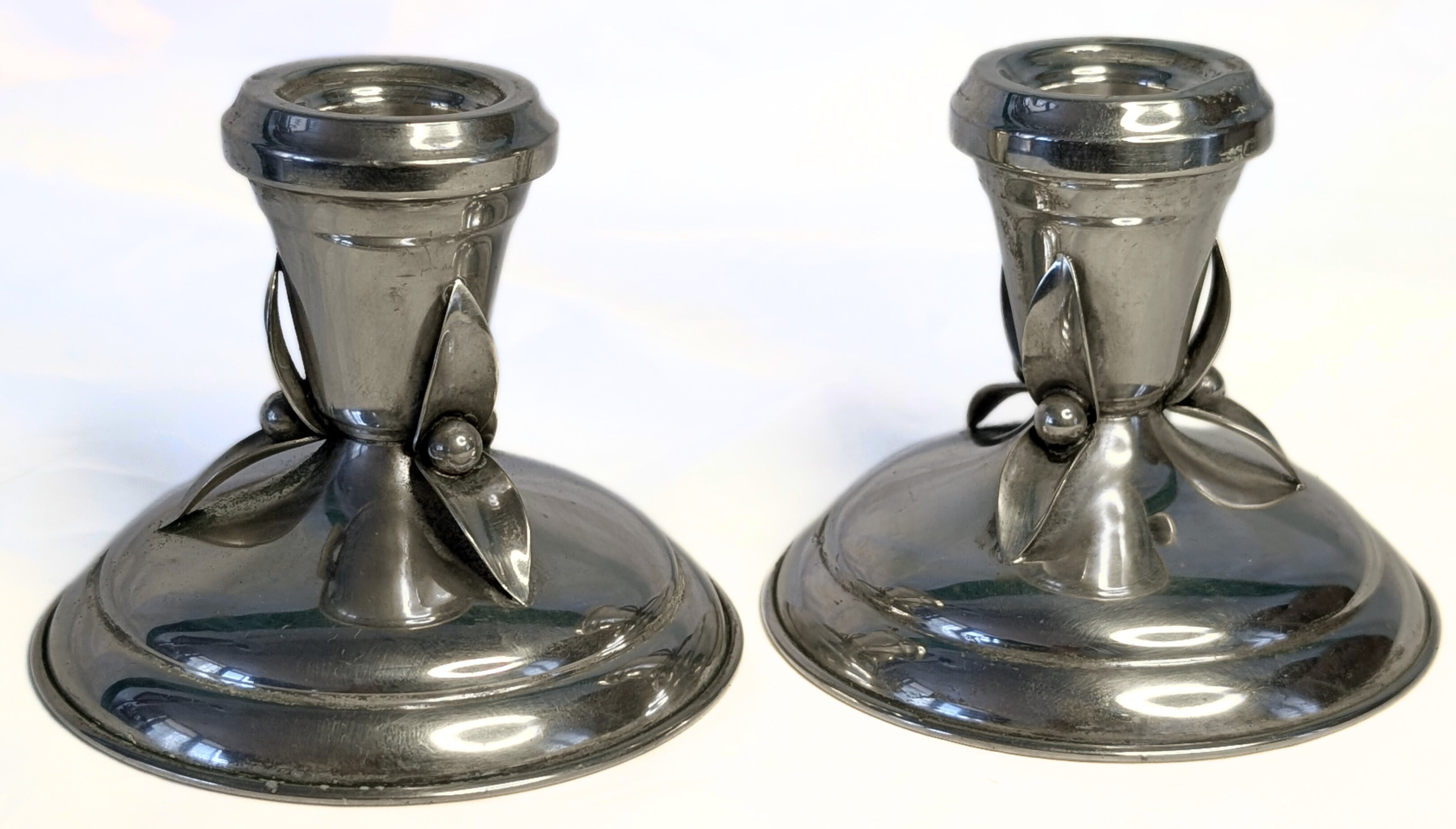 CARL POUL PETERSEN - Canadian Sterling Silver Candle Stick Holders