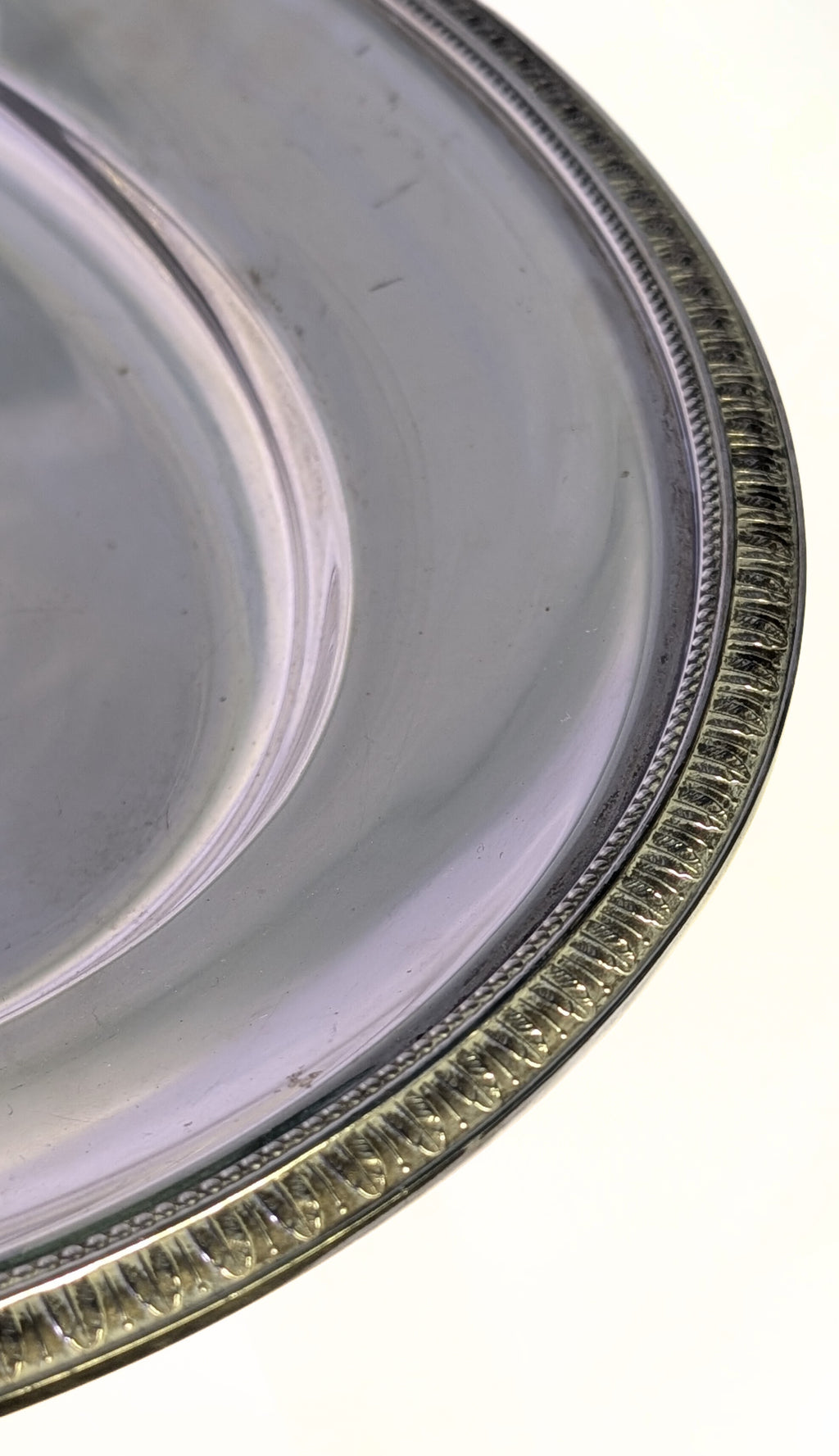 Vintage CHRISTOFLE Silver Plated Large Oval Serving Tray - Malmaison Pattern