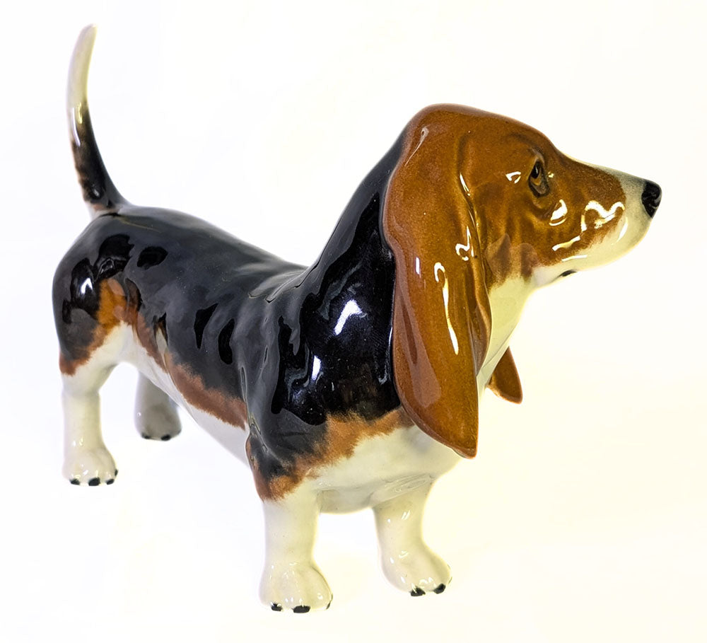 Vintage BESWICK Ceramic Dog Figurine - Made in England - 7.5"