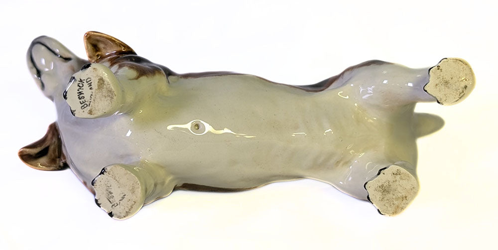 Vintage BESWICK Ceramic Dog Figurine - Made in England - 7.5"