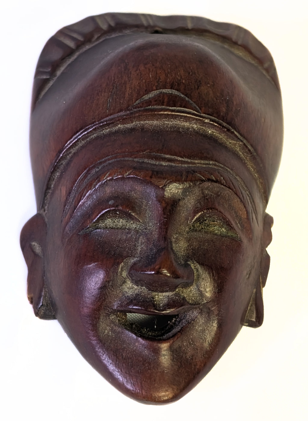 3 Carved Wooden Asian Masks / Wall Hangings