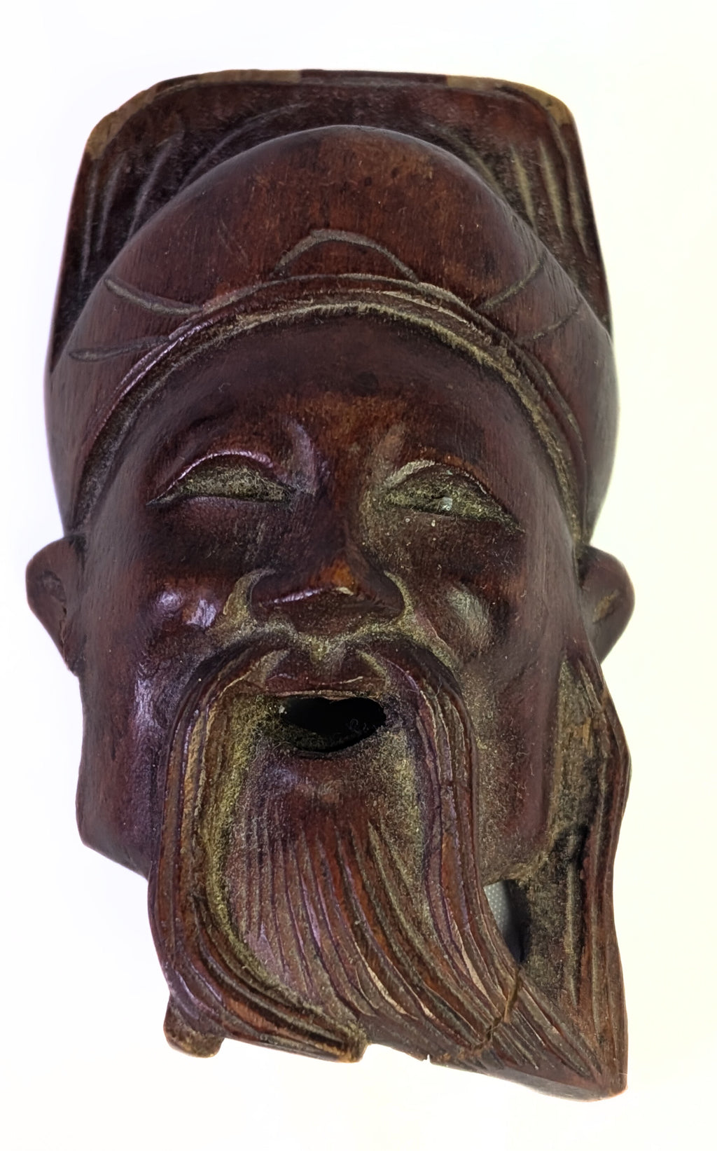 3 Carved Wooden Asian Masks / Wall Hangings