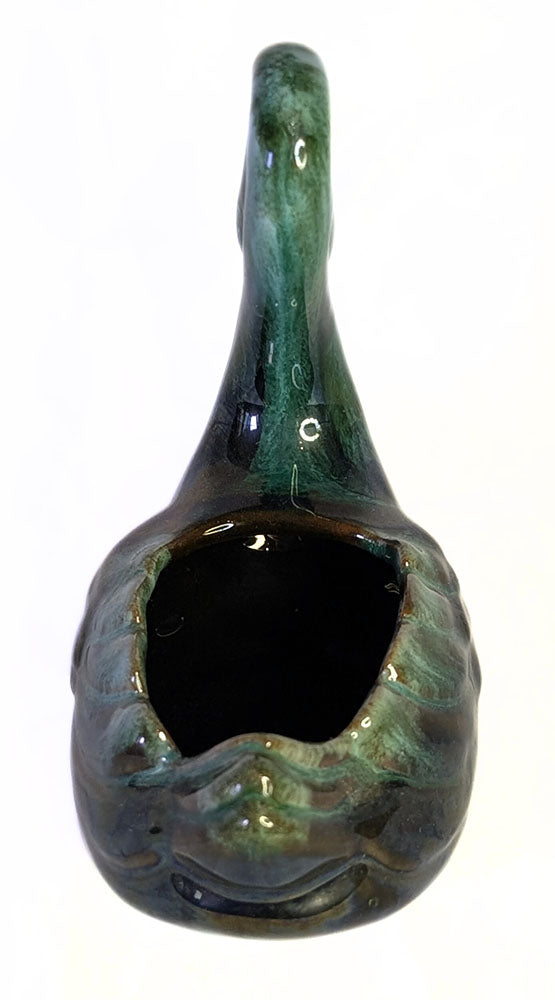 Vintage Blue Mountain Pottery Long Neck Swan Trinket Dish / Small Planter