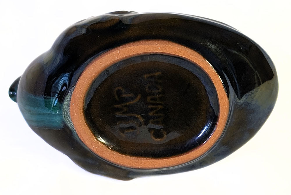 Vintage Blue Mountain Pottery Long Neck Swan Trinket Dish / Small Planter