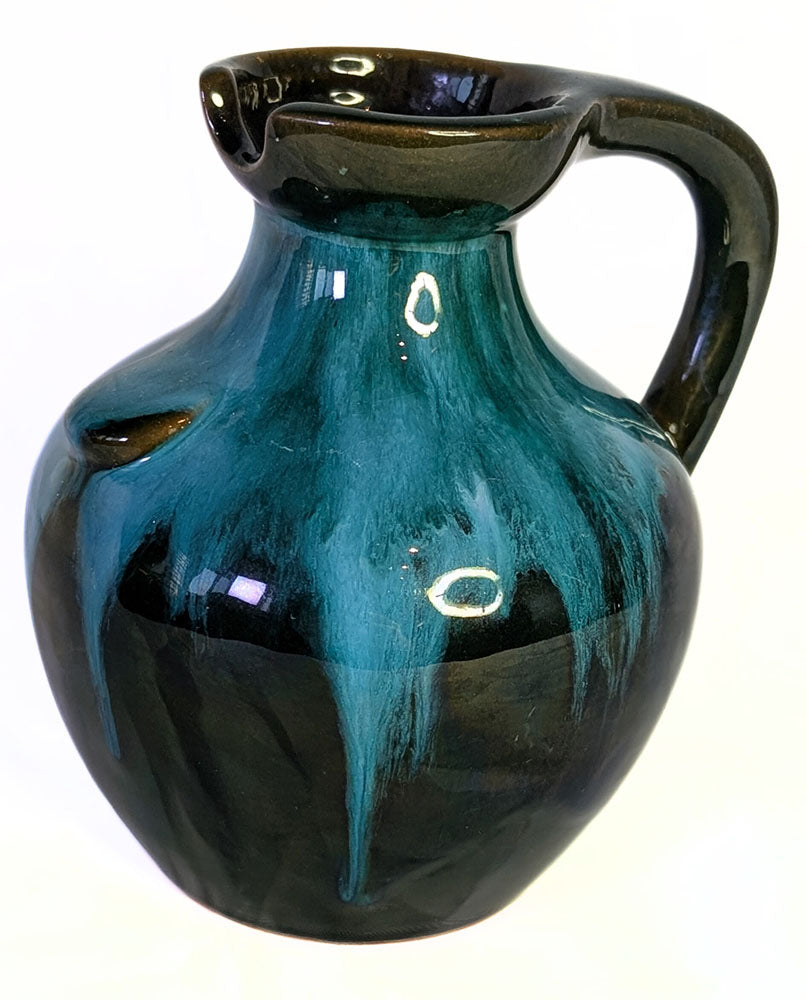 Vintage Blue Mountain Pottery Bulbous Spoutless Ewer / Olive Oil Pitcher