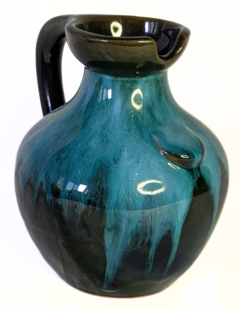 Vintage Blue Mountain Pottery Bulbous Spoutless Ewer / Olive Oil Pitcher