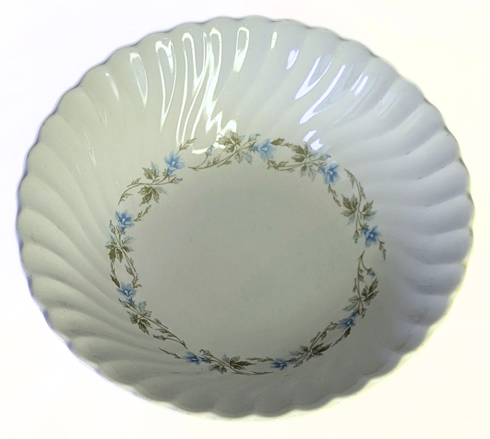 Johnson Brothers Snowhite Regency Ironstone Morning Glory Serving Bowl - 8"