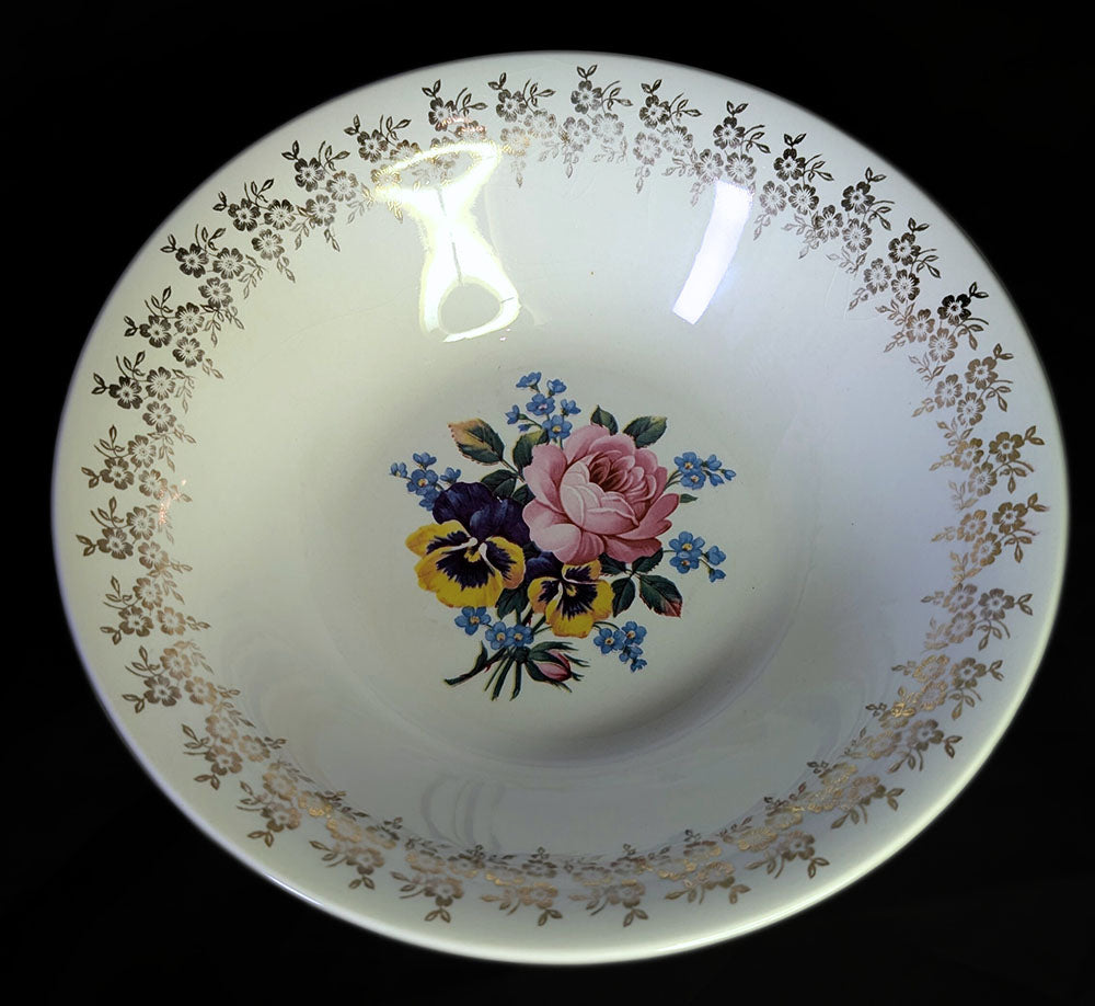 Empire Porcelain - Staffordshire - Golden Bouquet - Serving Bowl- 22 Kt