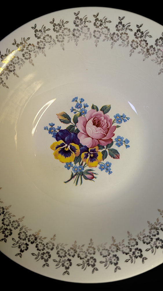 Empire Porcelain - Staffordshire - Golden Bouquet - Serving Bowl- 22 Kt