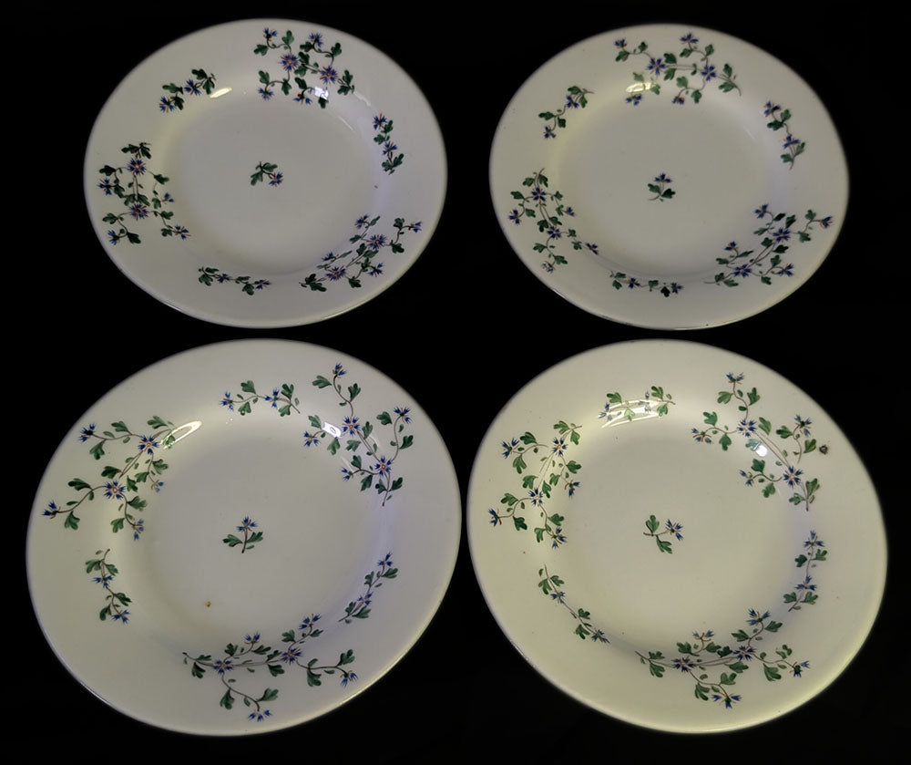 Beautiful 28 Piece English Afternoon Tea Service - Cornflower Pattern - c. 1850