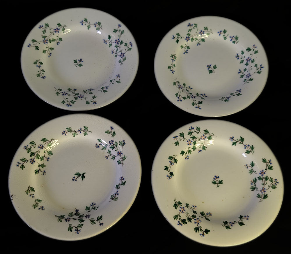 Beautiful 28 Piece English Afternoon Tea Service - Cornflower Pattern - c. 1850
