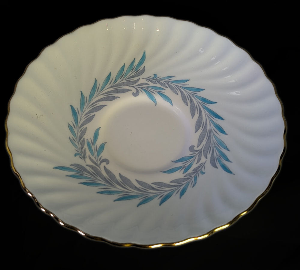 MINTON Fine Bone China Teacup & Saucer - Blue Symphony