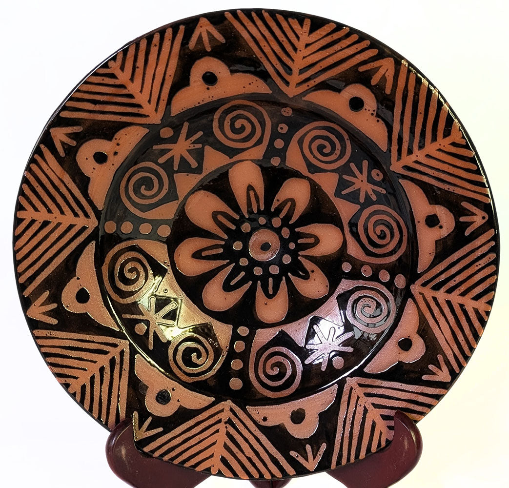 Vintage Signed Art Pottery Bowl / Wall Hanging