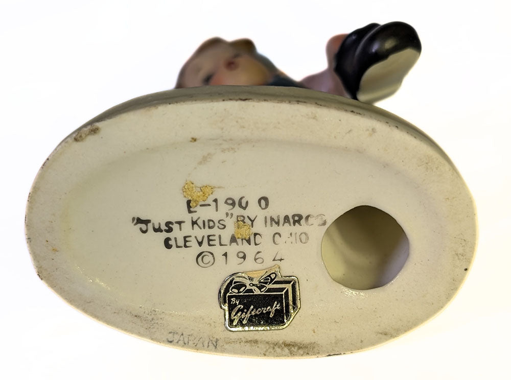 "Just Kids" Porcelain Figurine by Inarco - Cleveland Ohio, 1964 - E-190