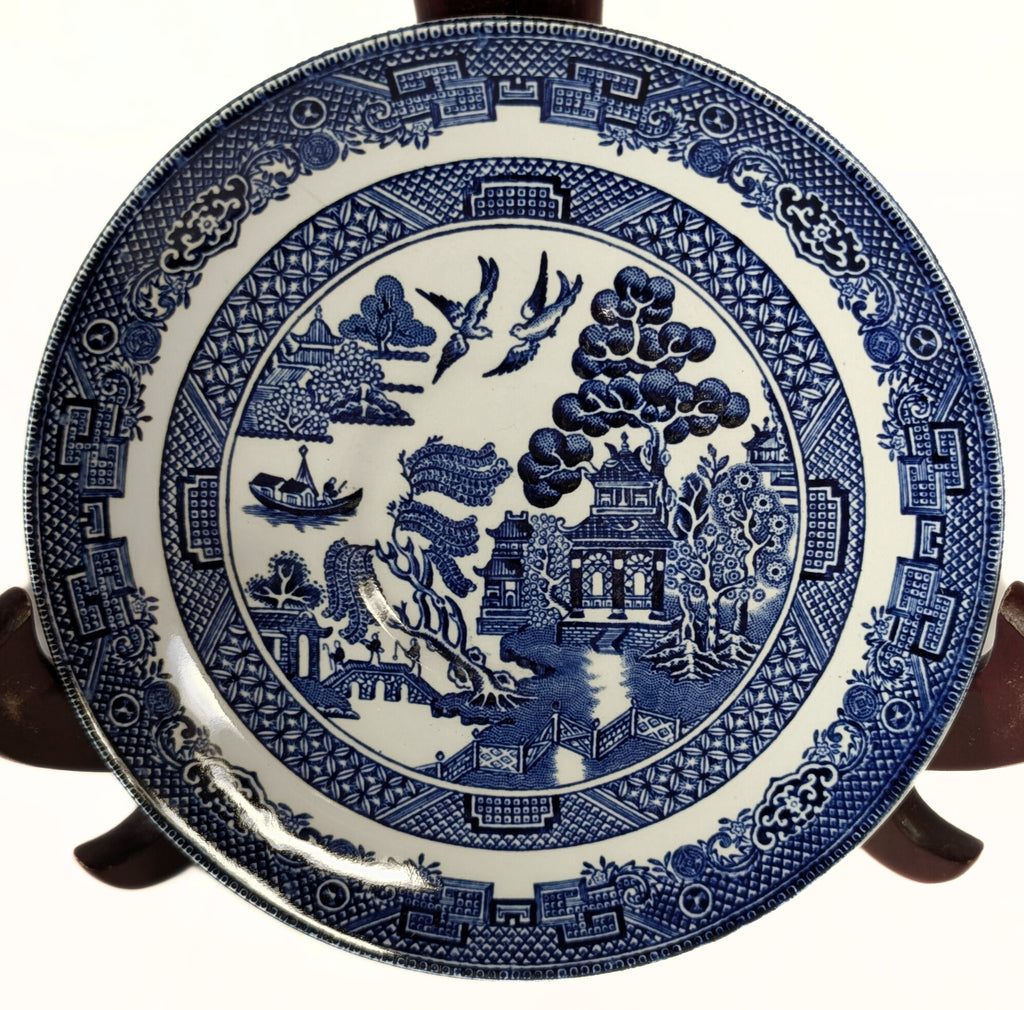 Blue Willow Saucer by Johnson Brothers, England
