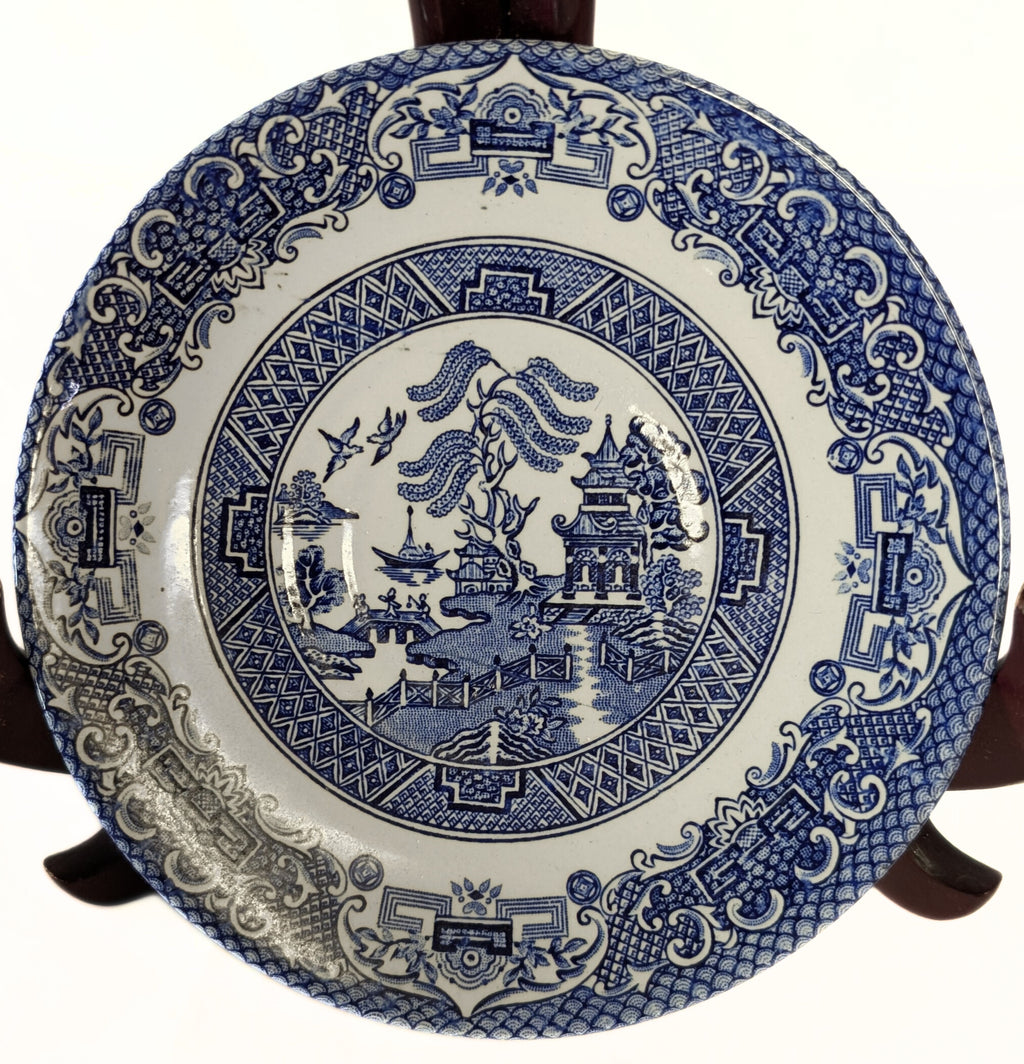 Blue Willow Saucer by English Ironstone Tableware - Staffordshire, England