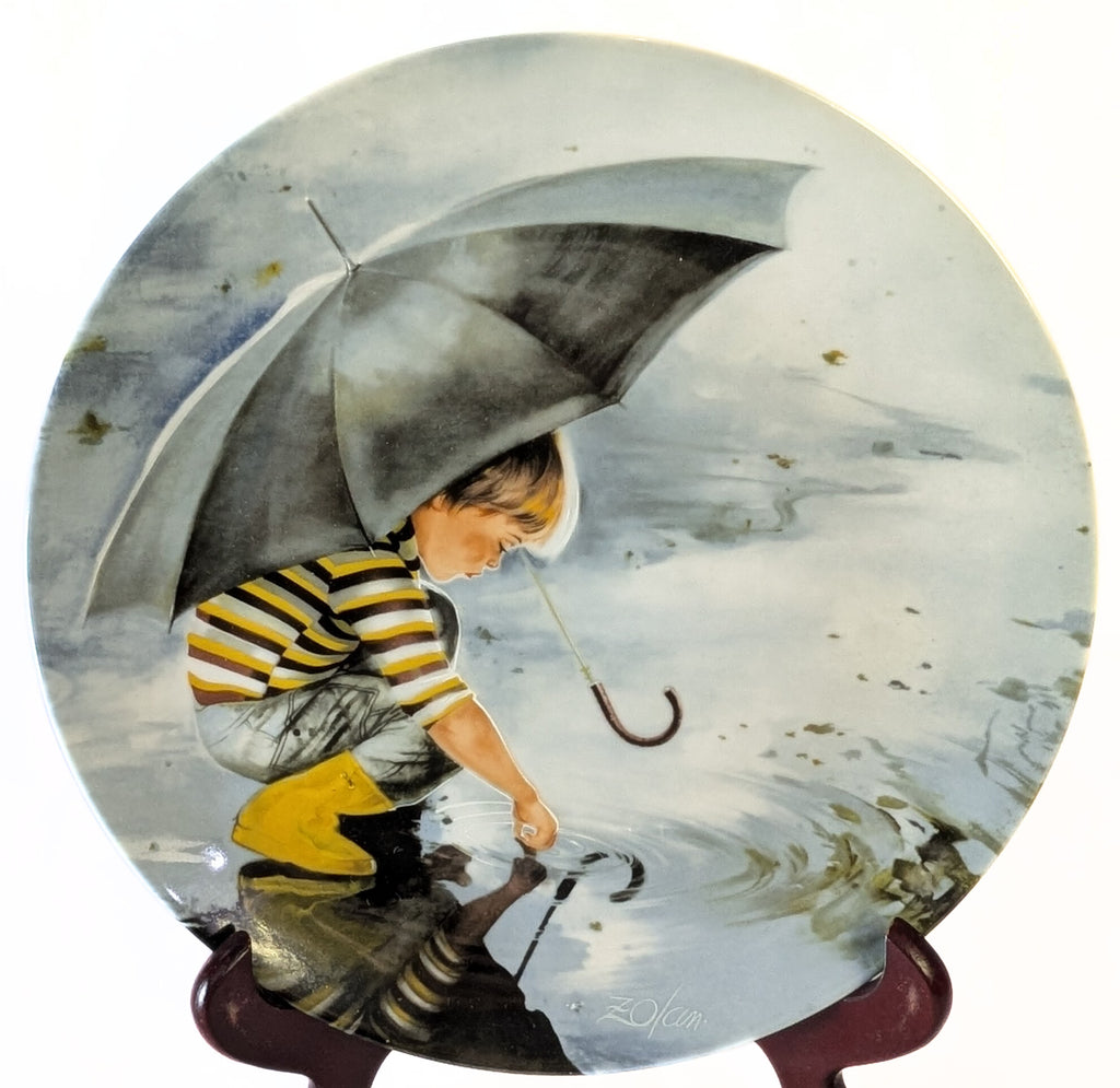 Touching The Sky - Wonder of Childhood Collectors Plate Series - Donald Zolan