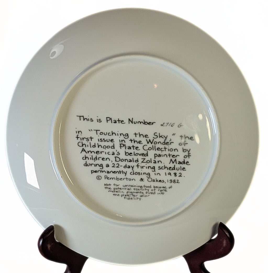 Touching The Sky - Wonder of Childhood Collectors Plate Series - Donald Zolan