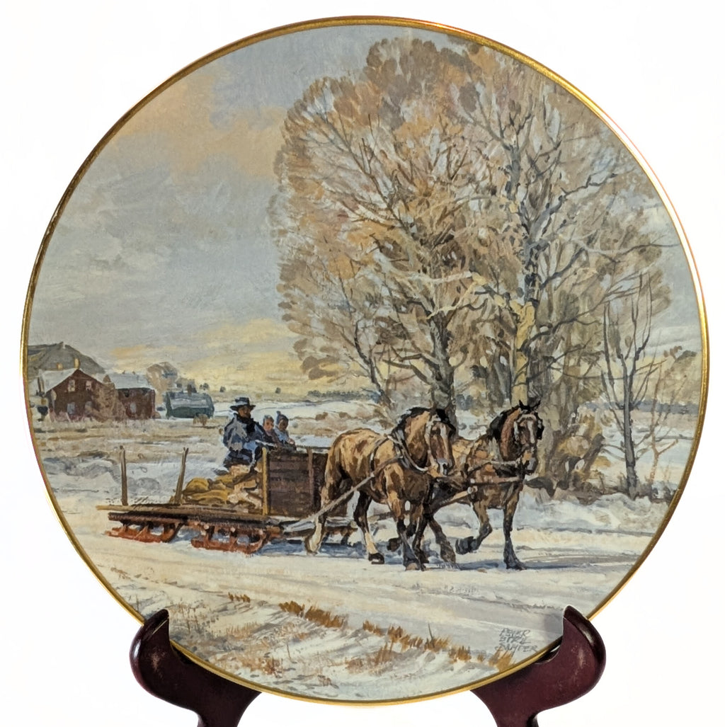 Returning From The Village - Christian Bell Porcelain Collectors Plate