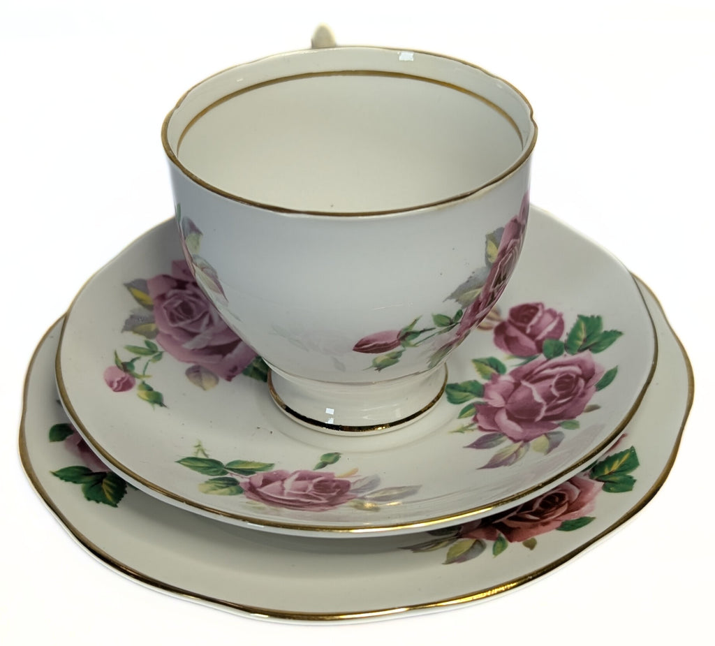 SALISBURY Bone China Teacup &amp; Saucer Trio - Juliana Rose