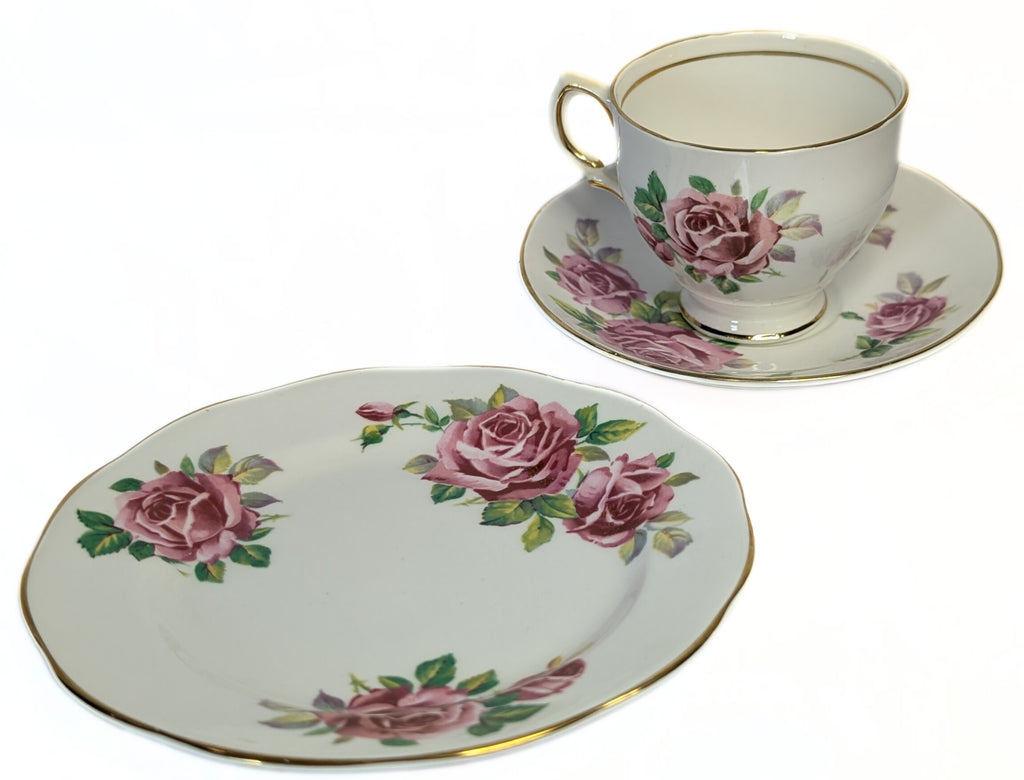 SALISBURY Bone China Teacup &amp; Saucer Trio - Juliana Rose