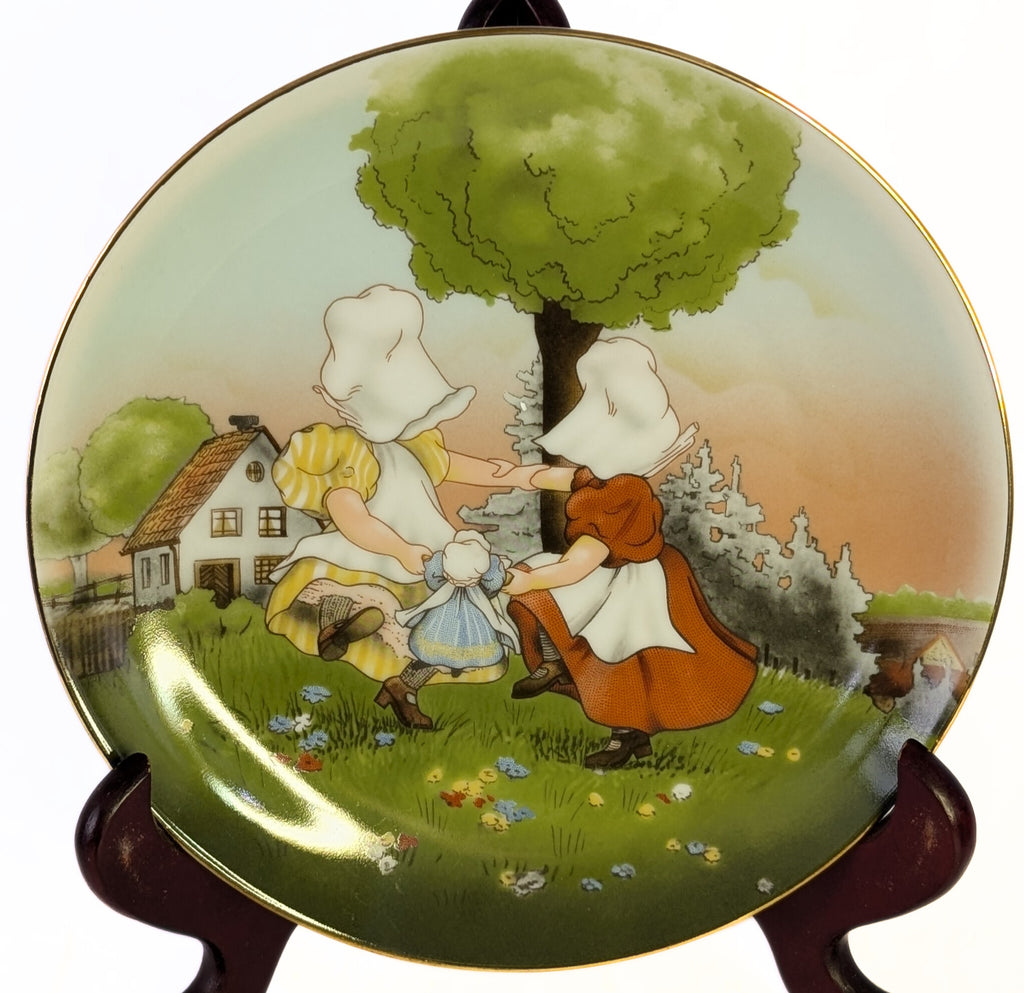 1981 Collectors Plate - The Sun-Bonnet Babies - Playtime Series - Round Dance