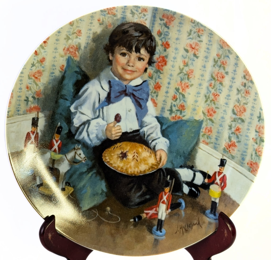 1982 Collectors Plate -- Mother Goose -- Little Jack Horner - John McClelland