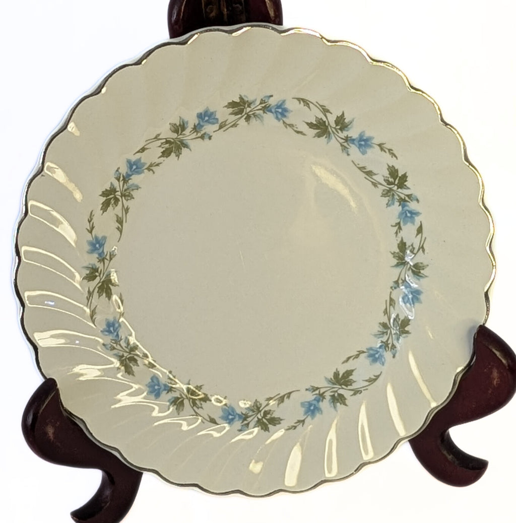 Snowwhite Regency Morning Glory & Platinum Rim Bread Plate by Johnson Brothers