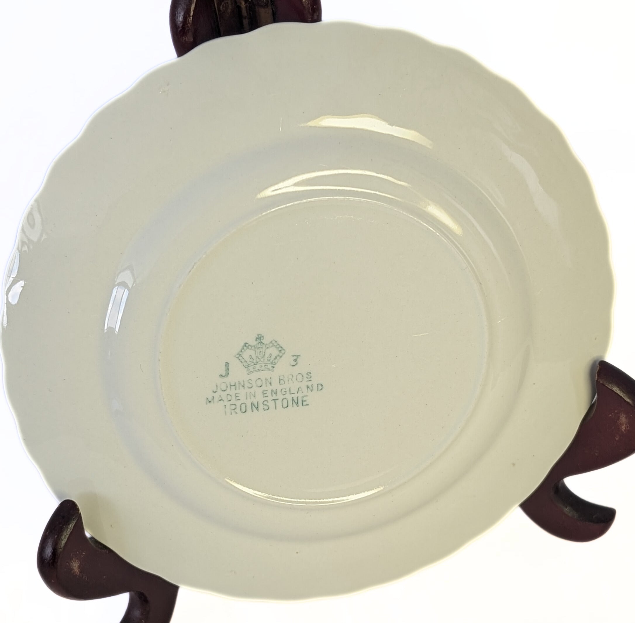 Snowwhite Regency Morning Glory & Platinum Rim Bread Plate by Johnson Brothers