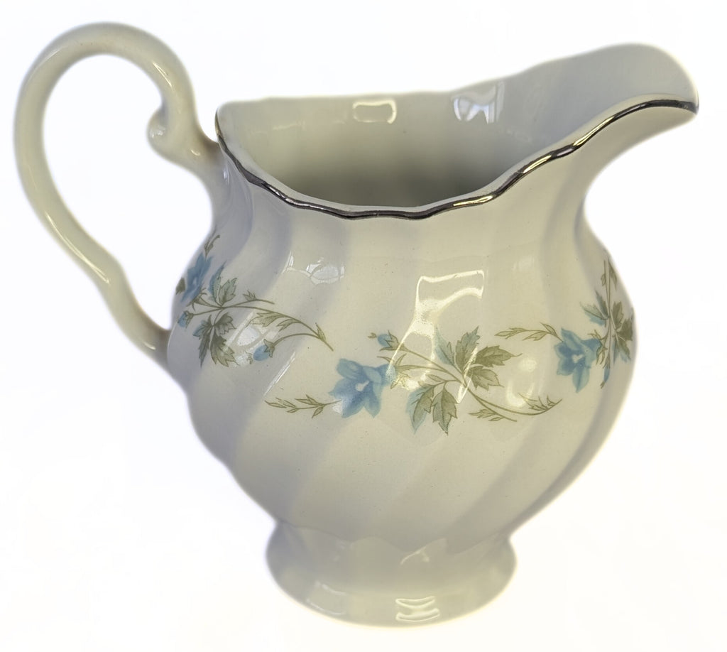 Snowwhite Regency Morning Glory & Platinum Rim Bread Cream & Sugar by Johnson Brothers
