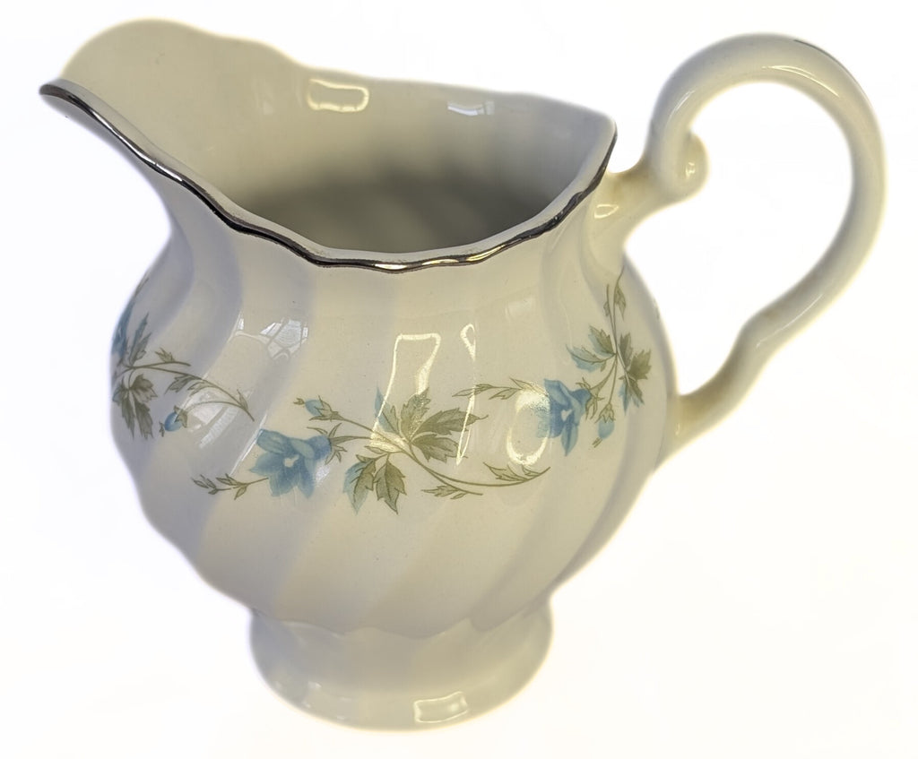 Snowwhite Regency Morning Glory & Platinum Rim Bread Cream & Sugar by Johnson Brothers