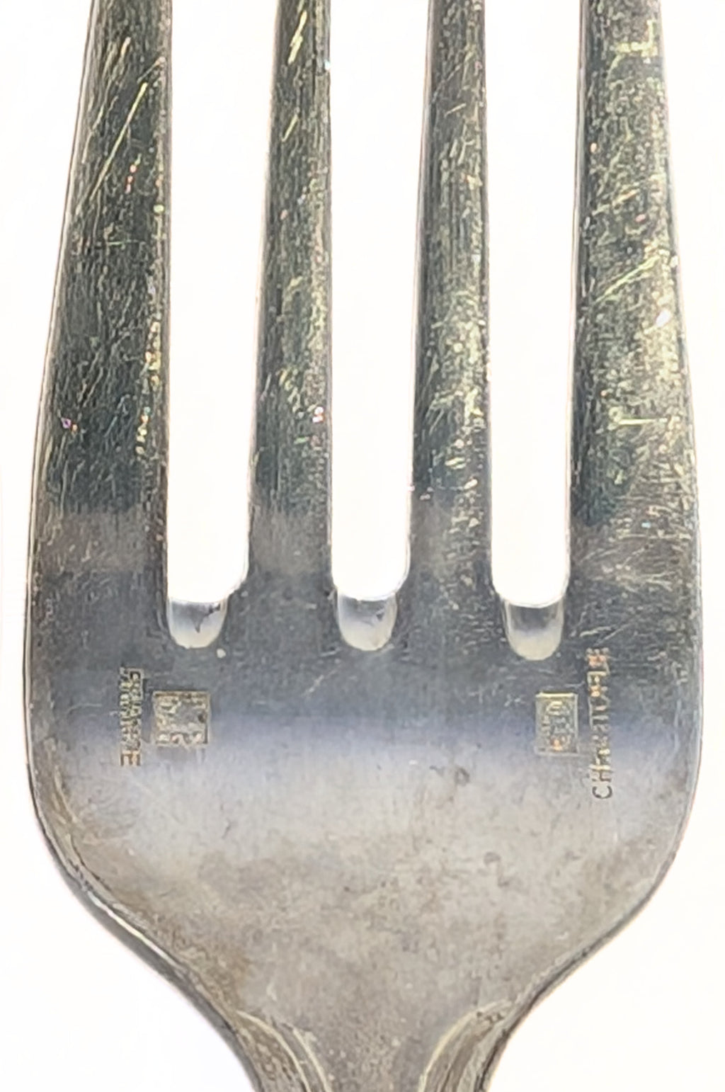 5 x CHRISTOFLE Silver Plated Individual Salad Forks - Alibi Pattern - No Mono