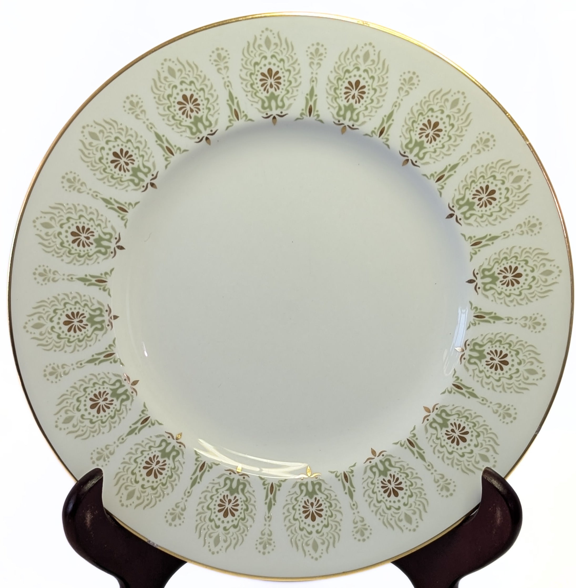 WEDGWOOD Fine Bone China Salad Plate - Green Medina Pattern
