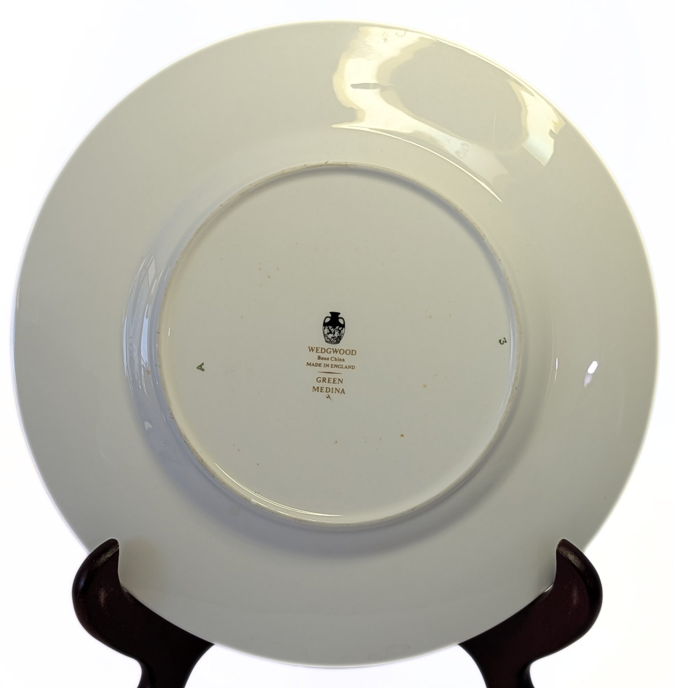 WEDGWOOD Fine Bone China Salad Plate - Green Medina Pattern