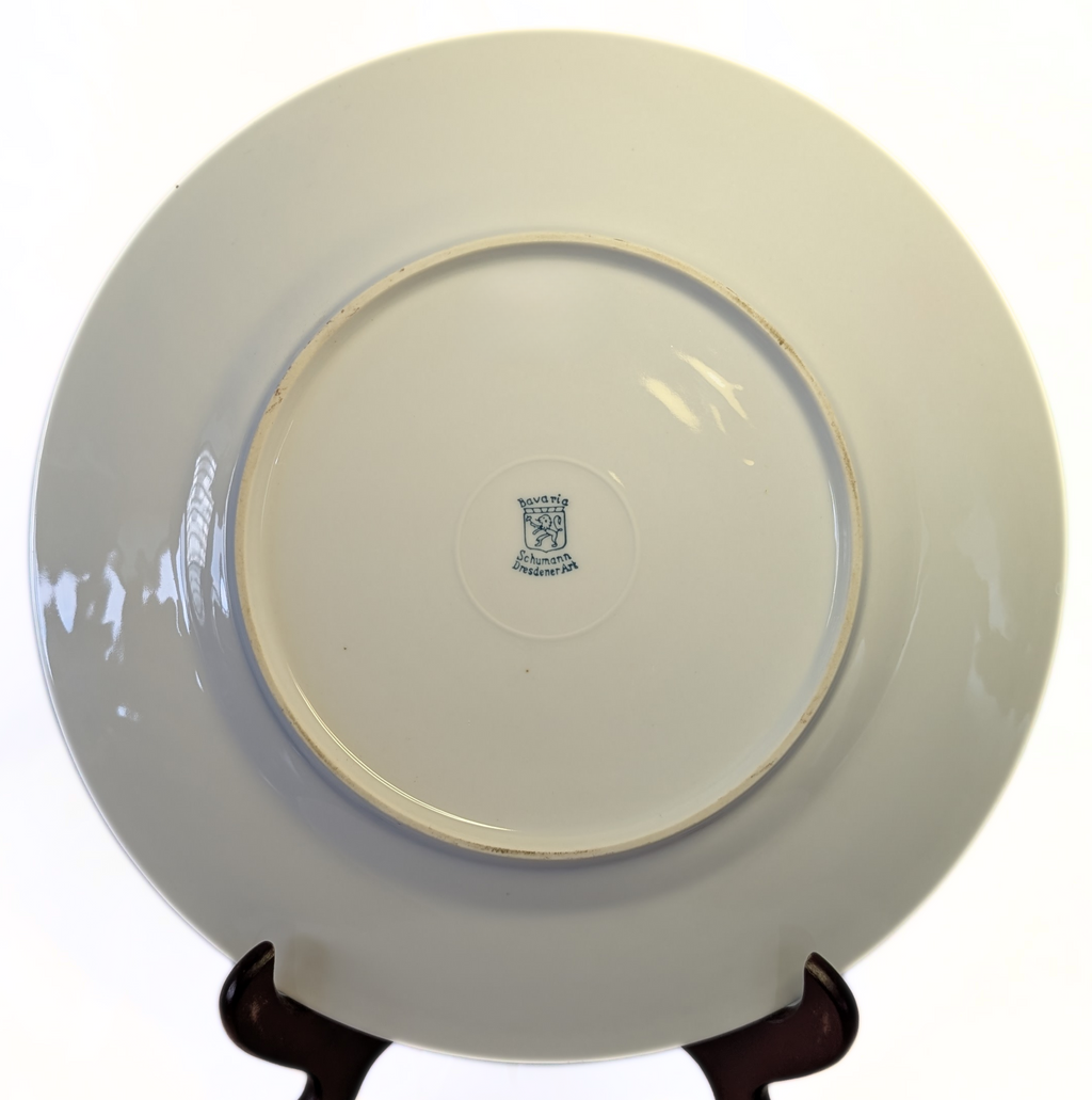 Schumann DRESDEN 11" Quatrefoil Charger Plate - Bavaria - Romance - Yellow