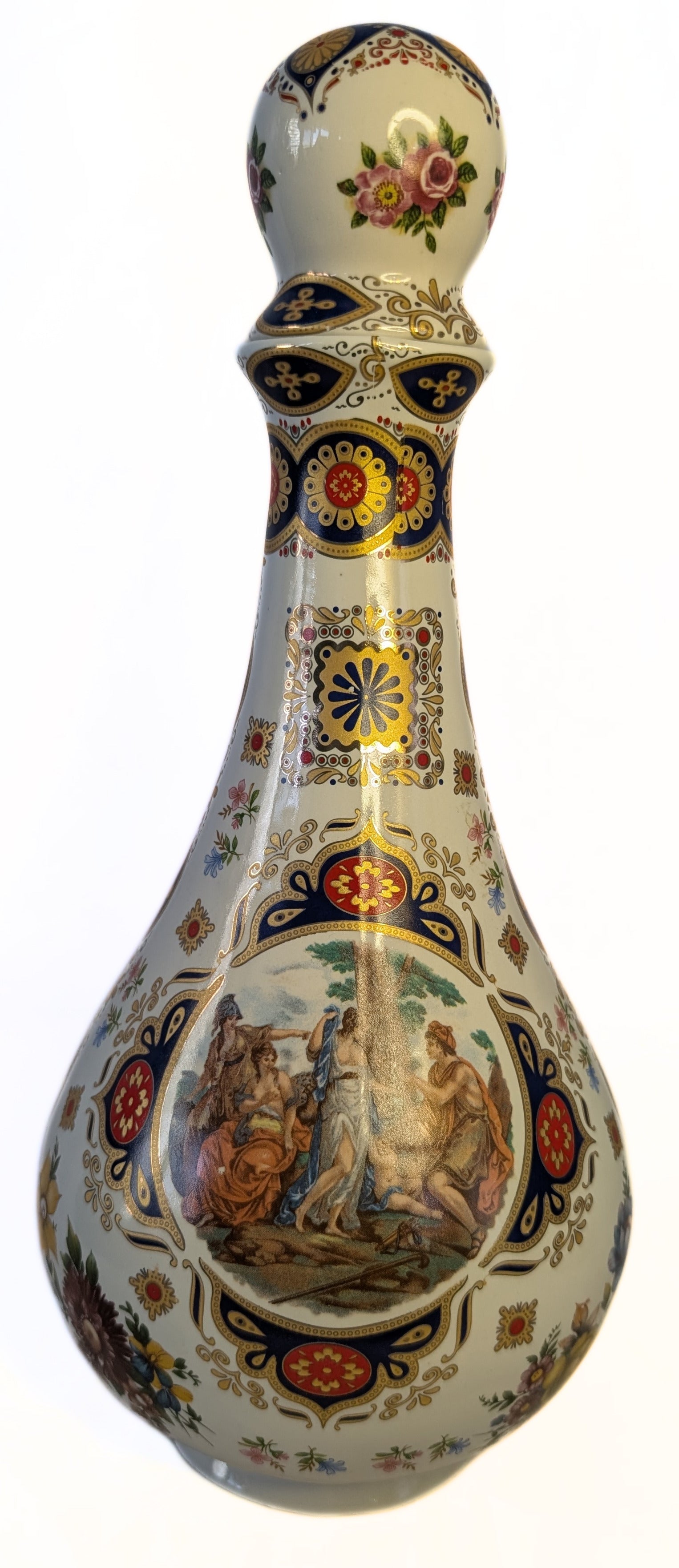 Pair of Antique Porcelain LIMOGES Large Decanters / Scent Bottles
