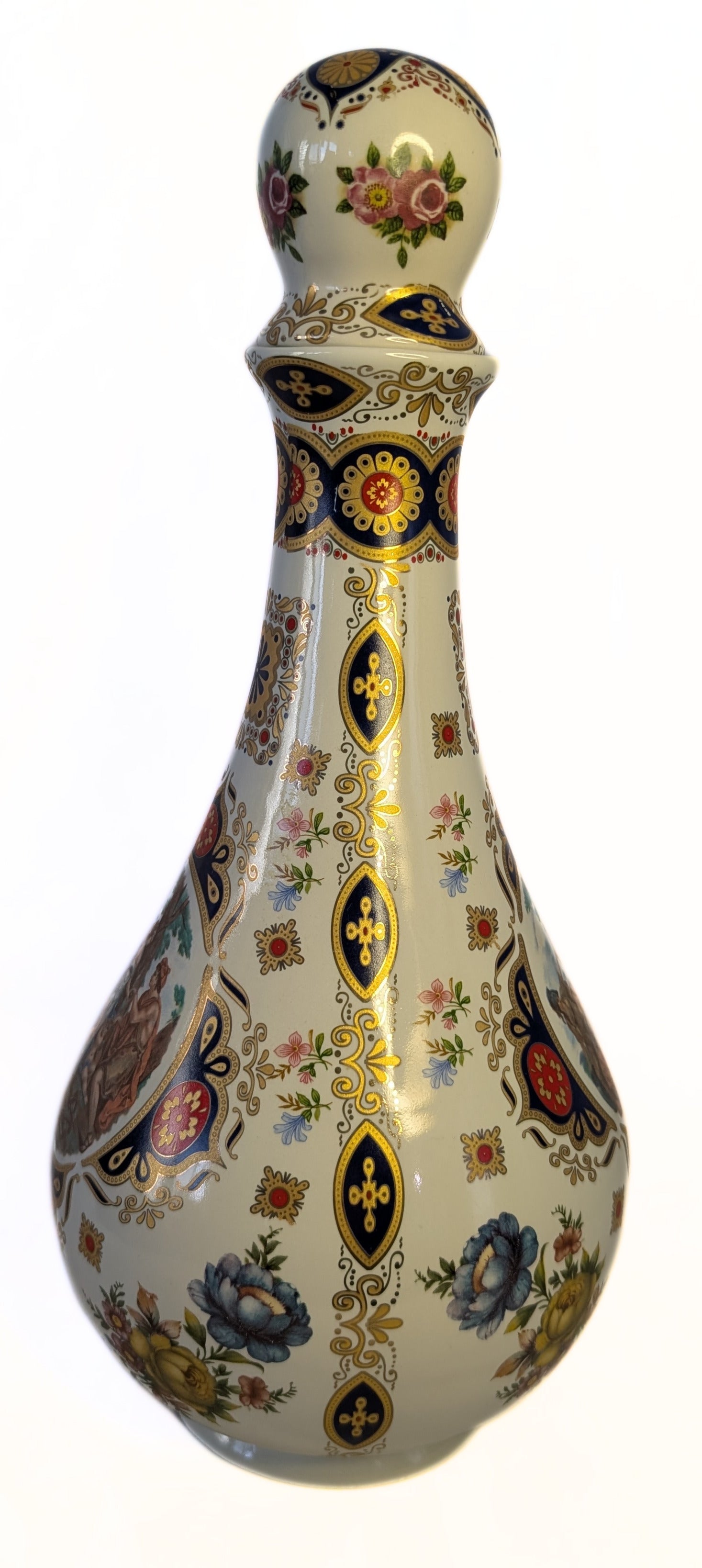 Pair of Antique Porcelain LIMOGES Large Decanters / Scent Bottles